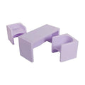 ECR4Kids Tri-Me Table and Cube Chair Set, Light Purple by ECR4Kids