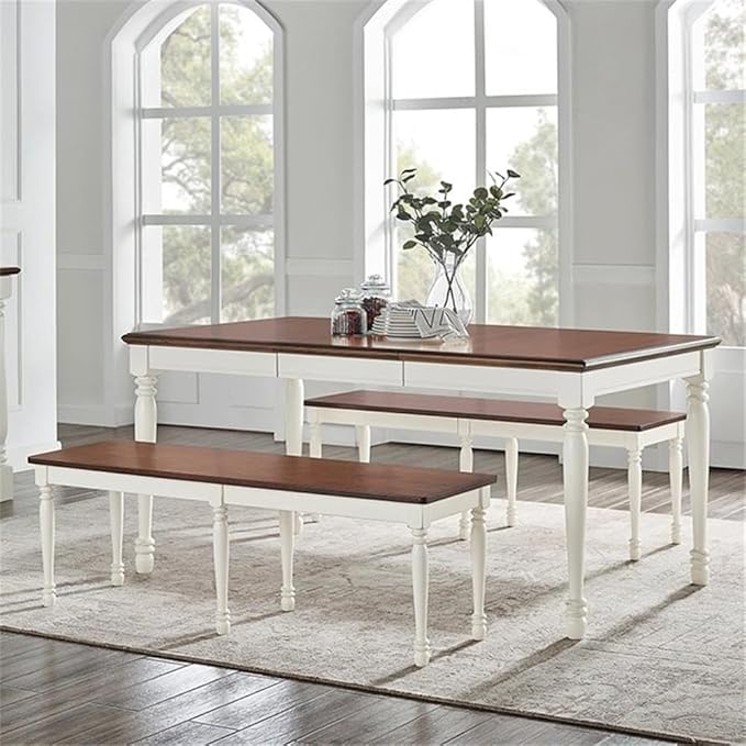 Crosley Furniture Shelby 3-Piece Traditional Dining Table Set - Image 2