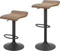 Finnhomy Set of 2 Adjustable Bar Stools, Swivel Barstools by Finnhomy
