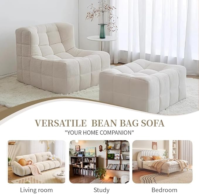 Bean Bag Chair - Memory Foam Bean Bag Chair - Image 7