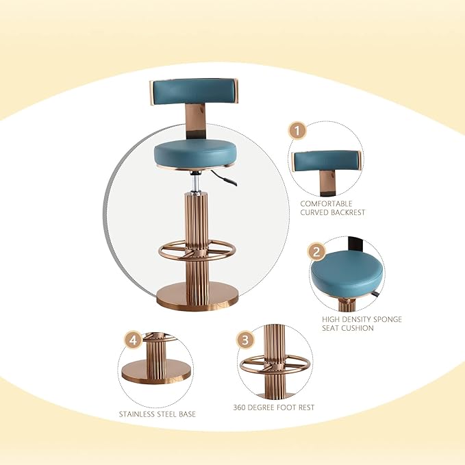 FUNROLUX Swivel Bar Stools - Image 4