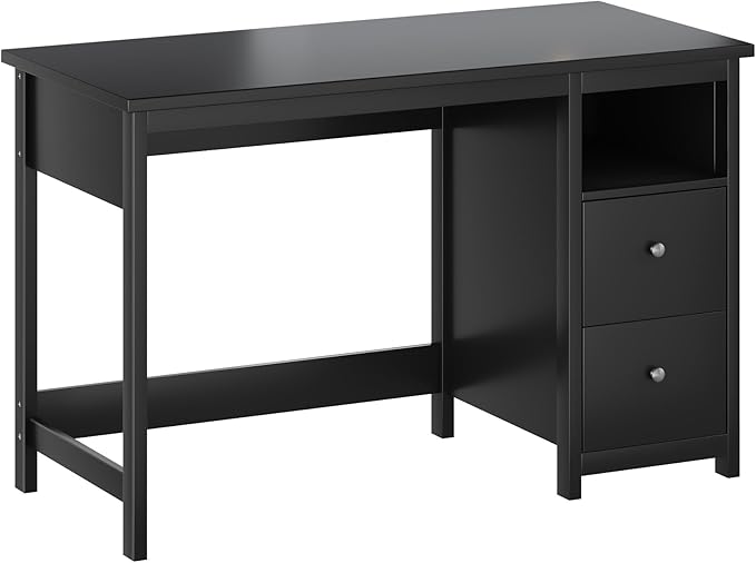 Desk with Drawers, Modern Small Computer Desk - Image 7