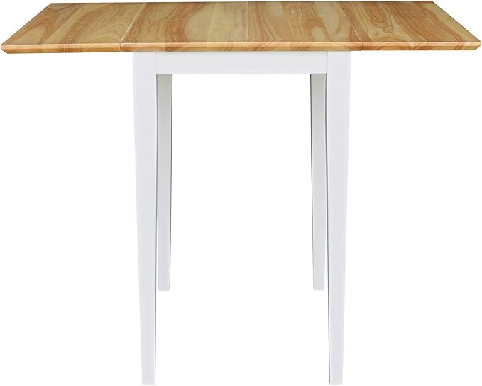 IC International Concepts, Solid Wood Small Drop Leaf Dining Table, Solid Real - Image 4