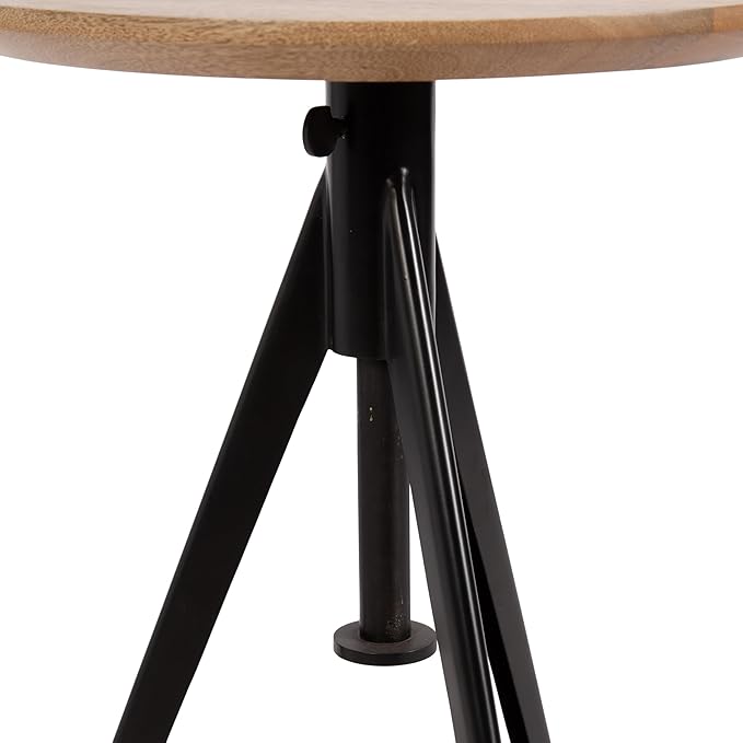 Kate and Laurel Keres Modern Adjustable-Height Round Tripod Side Table - Image 8