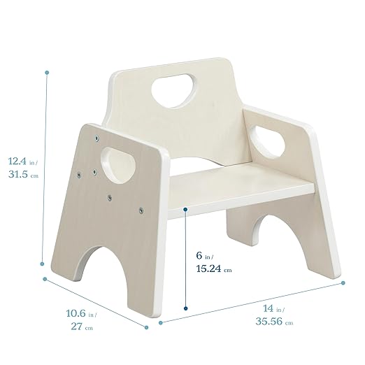 ECR4Kids Stackable Wooden Toddler Chair, Kids Furniture - Image 3