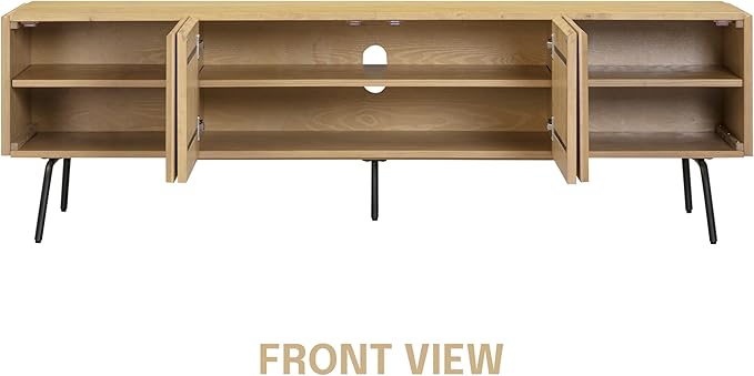 NTC Veil TV Stand with 4 Doors for TVs up to 75’’, Media Console with Vertical - Image 4