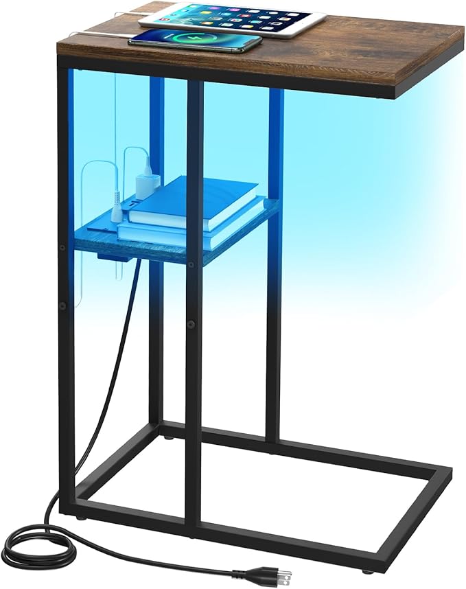 Yoobure LED C Shaped End Table by Yoobure