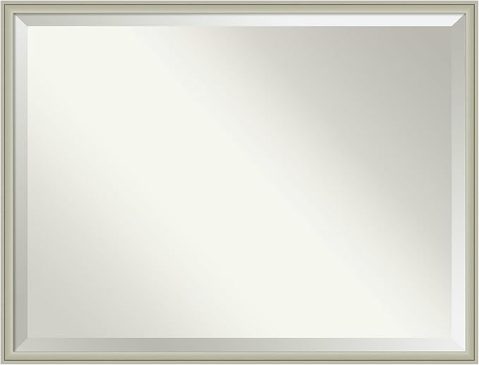 Amanti Art Silver Bathroom Mirror by AmantiArt