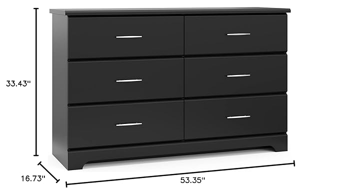 Storkcraft Brookside 6-Drawer Dresser – GREENGUARD Gold Certified, Nursery & - Image 16