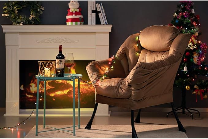 HollyHOME Modern Fabric Large Lazy Chair, Accent Oversized Comfy Reading Chair - Image 7