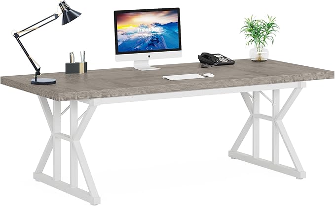 Tribesigns 70.8-Inch Executive Desk, Large Computer Office Desk Workstation - Image 7