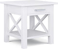 SIMPLIHOME Kitchener SOLID WOOD 21 inch Wide Square Contemporary End Table in by SimpliHome