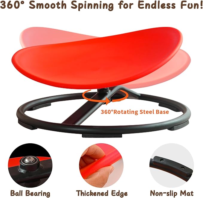 Kids Sensory Spinning Chair for Autism Ages 3+, Sit and Spin Swivel Chair for - Image 7