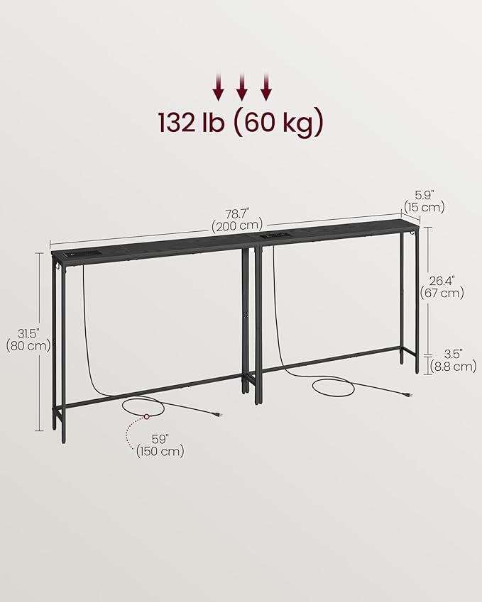 VASAGLE Set of 2 Console Tables - Image 3