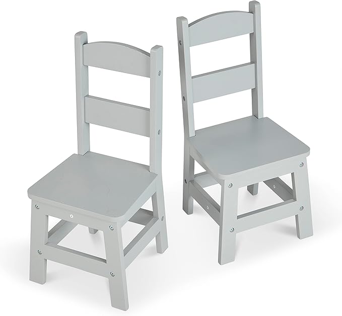 Melissa & Doug Wooden Chairs, Children's Wooden Playroom Furniture by MelissaDoug