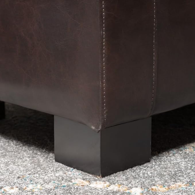 Ball & Cast 50.8" Upholstered PU Storage Ottoman - Image 5