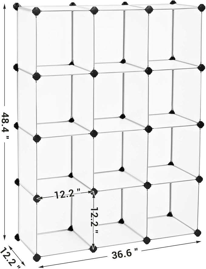 SONGMICS Cube Storage Organizer, Book Shelf, Closet Organizers and Storage - Image 4