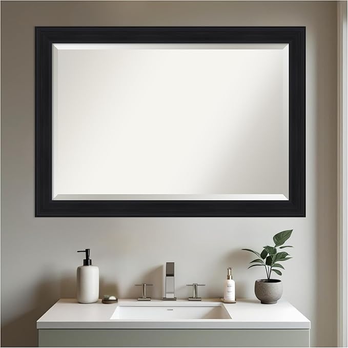 Amanti Art Black Bathroom Mirror - Image 6