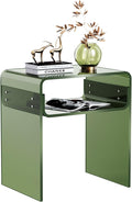 Clear Acrylic End Table 2-Tier Bedside Nightstand by AcrylicFurnitureHomeDecor