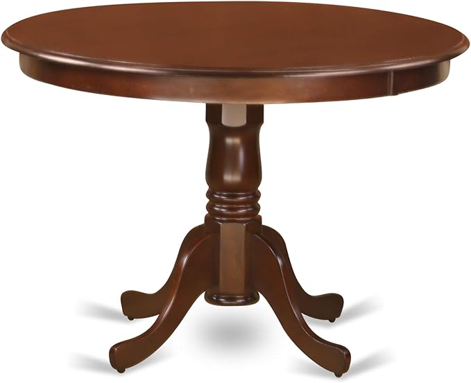 East West Furniture HLML5-MAH-C 5 Piece Dining Table Set - Image 4