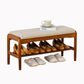 latifolia Small Shoe Bench, Solid Wood Bench by Latifolia