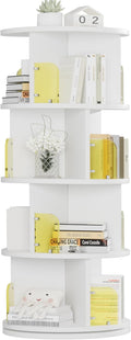 VECELO Rotating Bookshelf Tower, 360°Revolving Bookcase, Round Book Shelf by VECELO