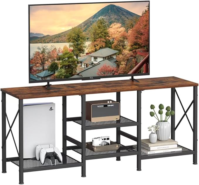 TV Stand for 55 Inch TV, Entertainment Center by JARHETUN
