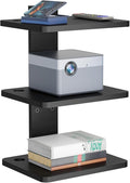 WALI Projector Mount Floating TV Shelf, Holds Up to 22lbs, Wooden Floating Shelf by WALI