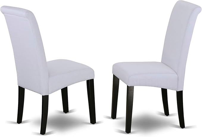 East West Furniture DLBA5-BLK-05 5 Piece Dining Set Includes a Round Dining - Image 4
