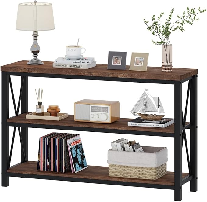 BON AUGURE Rustic Entryway Table, Farmhouse Hallway Table, Console Tables - Image 9