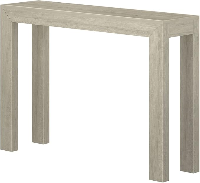 Plank+Beam Modern Solid Wood Console Table, 46.25 Inch, Sofa Table, Narrow - Image 4