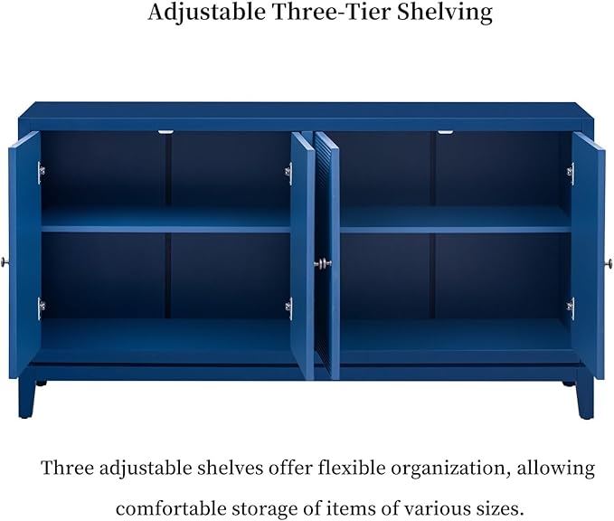 Merax 60" Sideboard Buffet Storage Cabinet - Image 4