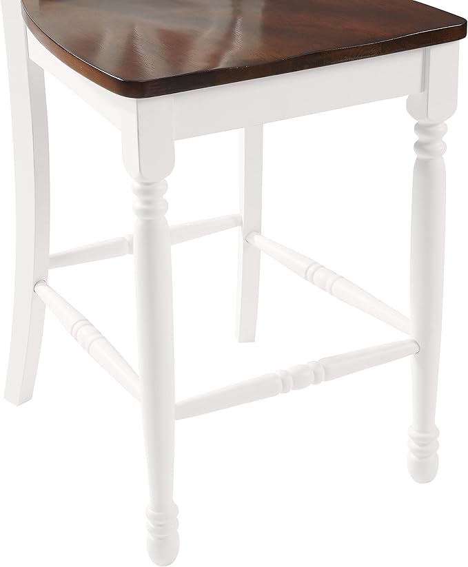 Crosley Furniture Shelby Wood X Back Counter Height Bar Stools Set of 2 - Image 8