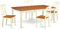 East West Furniture DOKE5-WHI-W 5 Piece Dining Room Furniture Set Includes a by EastWestFurniture
