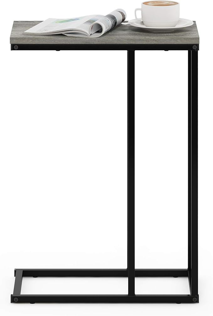 Furinno Camnus Modern Living C Shaped Sofa Side Table, 9.8 in x 17.9 in x 25 in - Image 4