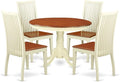 East West Furniture HLIP5-BMK-W 5 Piece Dining Room Furniture Set Includes a by EastWestFurniture