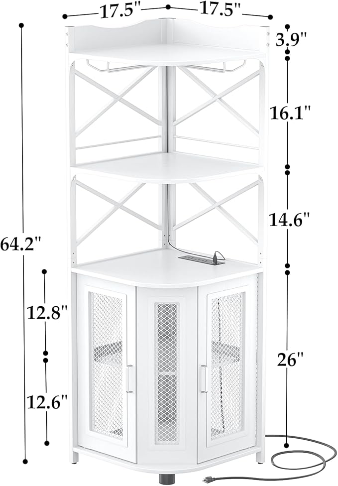 Aheaplus Corner Bar Cabinet - Image 2