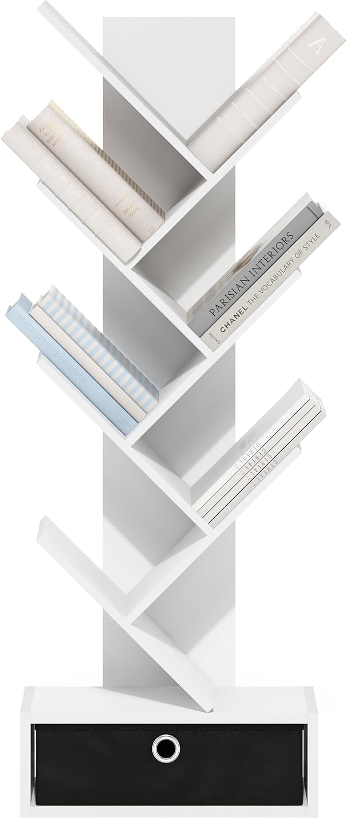 Furinno Tree Bookshelf 7-Tier Floor Standing Tree Bookcase - Image 4