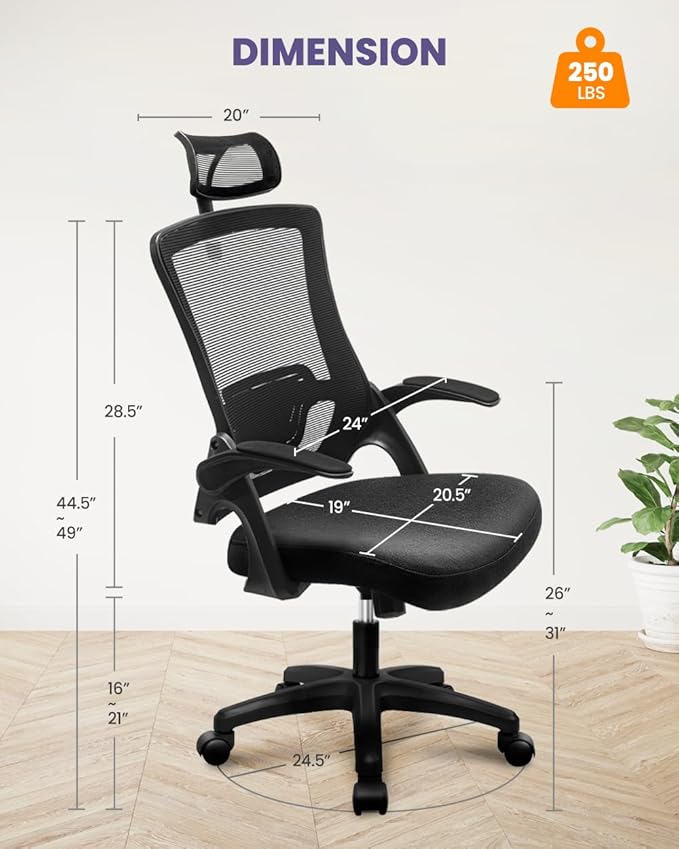 NEO CHAIR Ergonomic Adjustable Home Office Desk Chair High Back Computer Gaming - Image 2