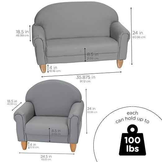 Children's Factory As We Grow Chair and Couch, Flexible Seating - Image 2