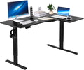 VEVOR Electric L Shaped Standing Desk 63"x39", 3 Memory Height Adjustable by VEVOR