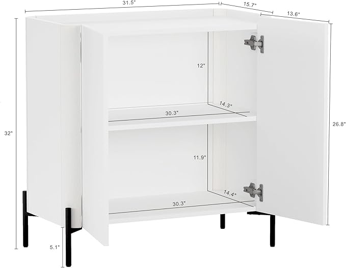 Manhattan Comfort Abbey Accent Cabinet - Image 3
