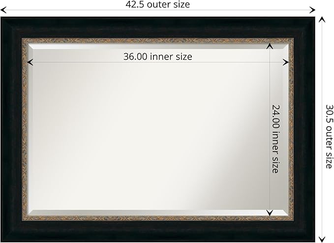 Amanti Art Bronze Bathroom Mirror - Image 4