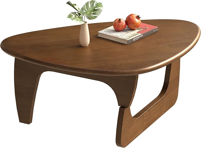 Mid Century Modern Coffee Table, Solid Wood Triangle Coffee Table by Unknown