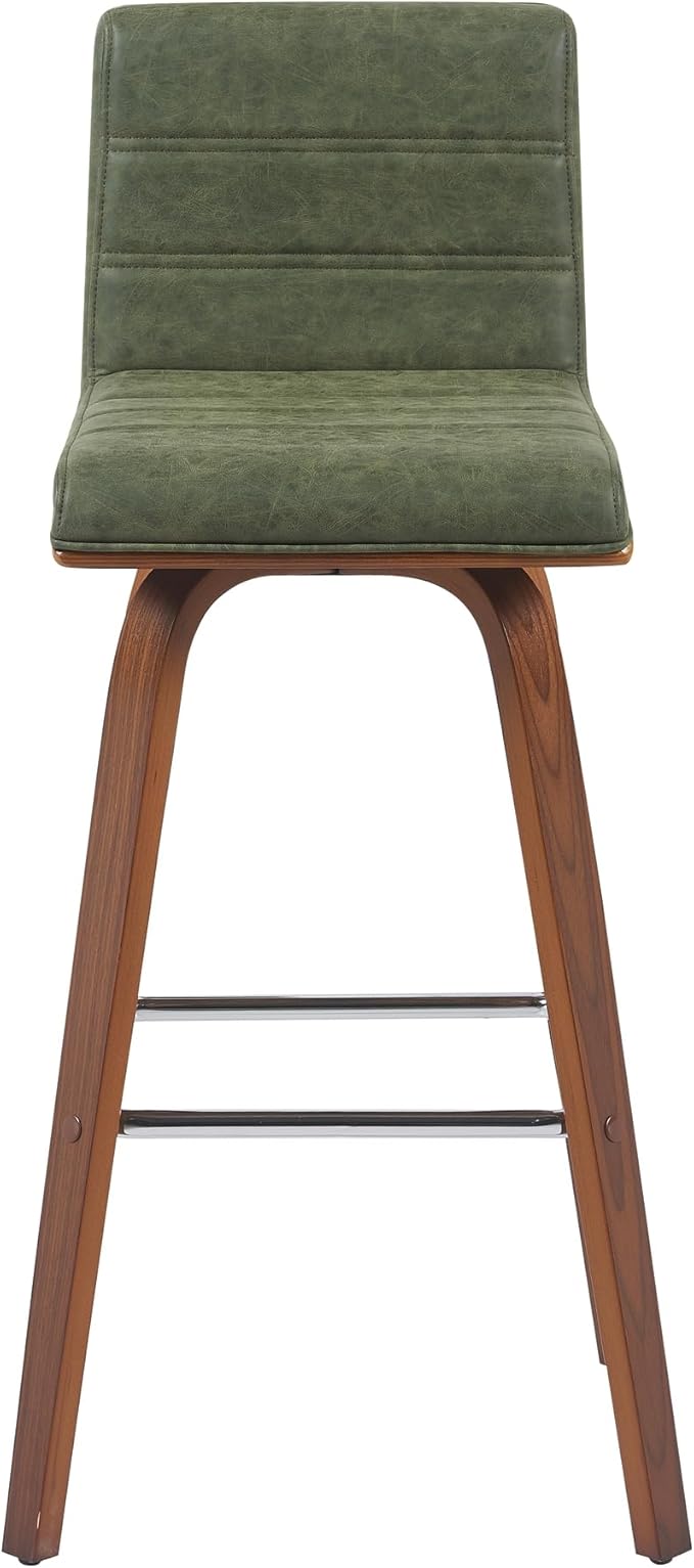 Armen Living Vienna Modern Swivel 30" Bar Height Barstool - Image 3
