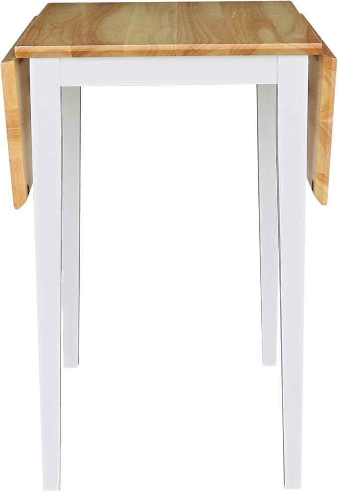 IC International Concepts, Solid Wood Small Drop Leaf Dining Table, Solid Real - Image 10