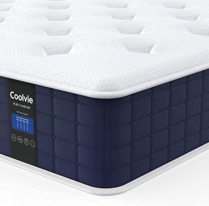 Coolvie Twin XL Mattress, 10 Inch Twin XL Size Hybrid Mattress, Individual by COOLVIE