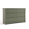 Storkcraft Crescent 6 Drawer Double Dresser – GREENGUARD Gold Certified by Storkcraft