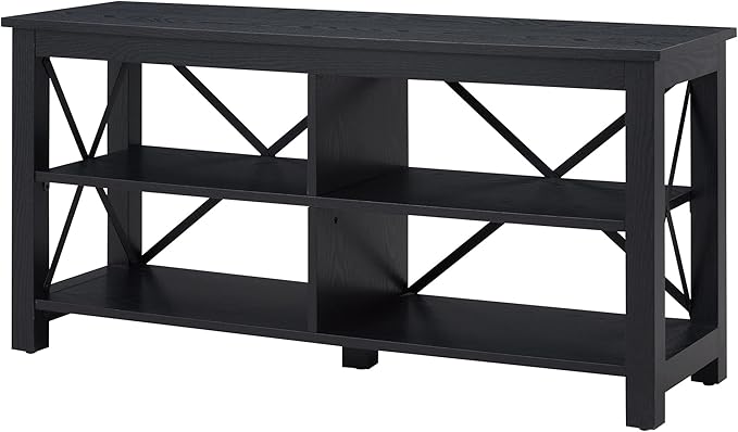 Henn&Hart Rectangular TV Stand for TV's up to 55" in Black, TV Stands for the - Image 5