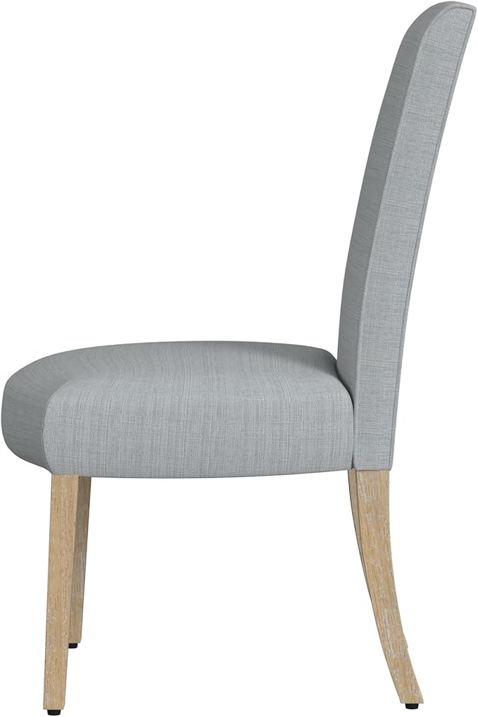 HomePop Scalloped Detail Dining Chair|Upholstered Parsons Dining Chairs - Image 5